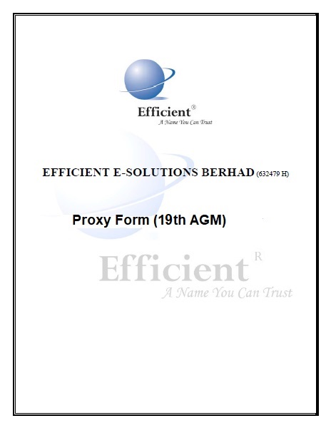 Proxy Form (19th AGM)